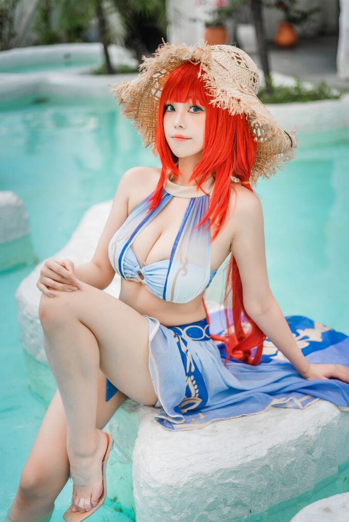 คอสเพลย์ Nilou จาก Genshin Impact ที่น่ารักเซ็กซี่ลงตัว 11 Nilou Genshin Impact Cosplay by Meeu