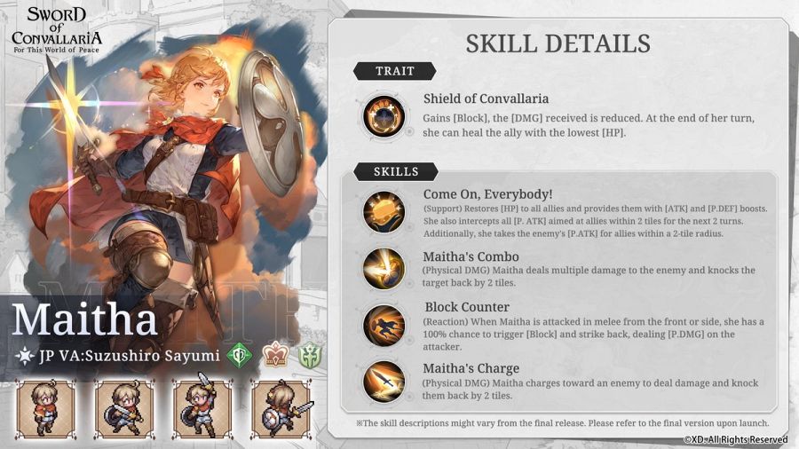 Sword of Convallaria Skill Explain