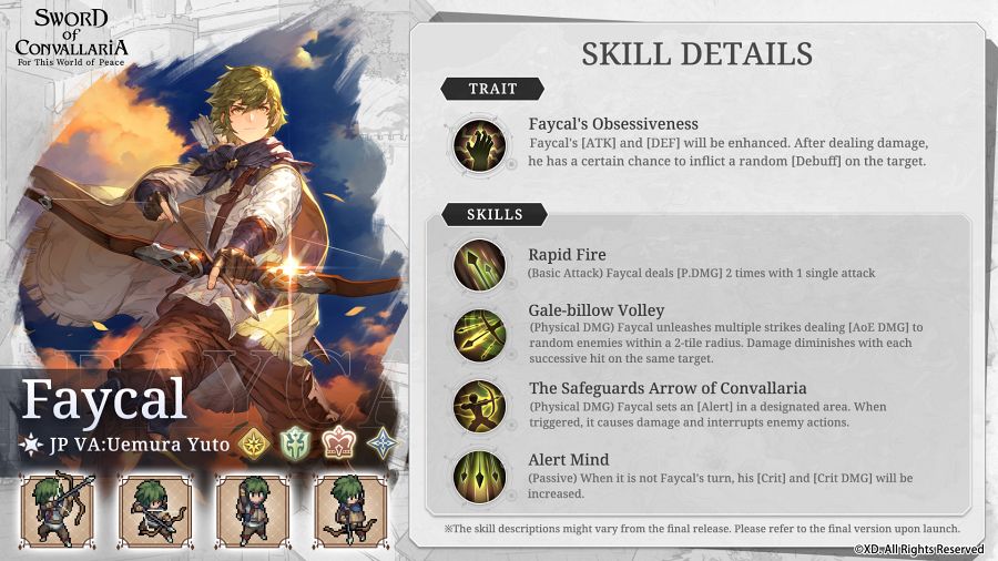 Sword of Convallaria Skill Explain