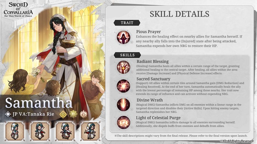 Sword of Convallaria Skill Explain
