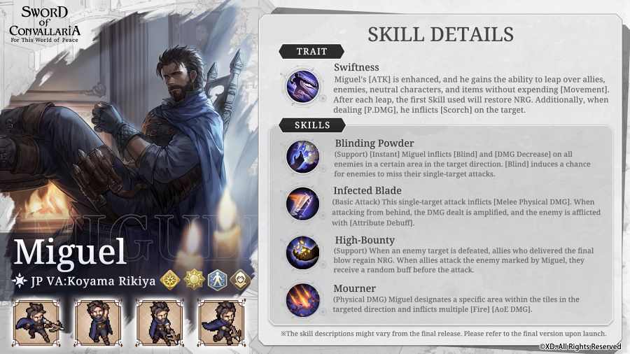 Sword of Convallaria Skill Explain