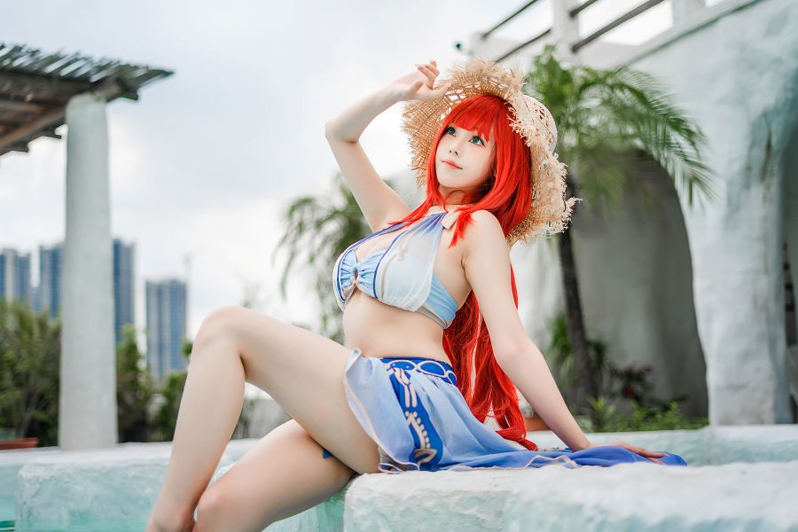 คอสเพลย์ Nilou จาก Genshin Impact ที่น่ารักเซ็กซี่ลงตัว 12 Nilou Genshin Impact Cosplay by Meeu