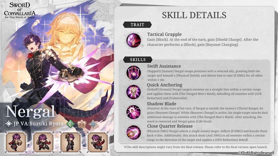 Sword of Convallaria Skill Explain