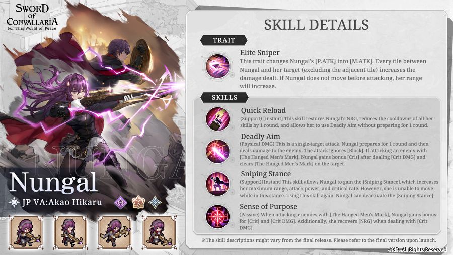 Sword of Convallaria Skill Explain