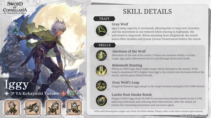 Sword of Convallaria Skill Explain
