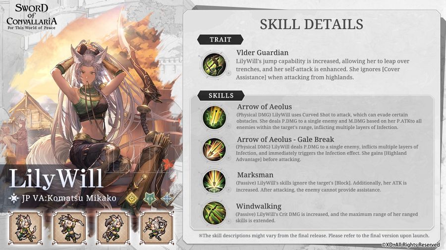 Sword of Convallaria Skill Explain