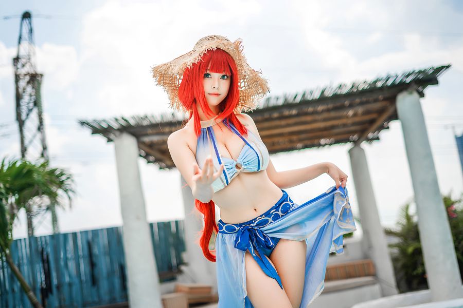 คอสเพลย์ Nilou จาก Genshin Impact ที่น่ารักเซ็กซี่ลงตัว 13 Nilou Genshin Impact Cosplay by Meeu