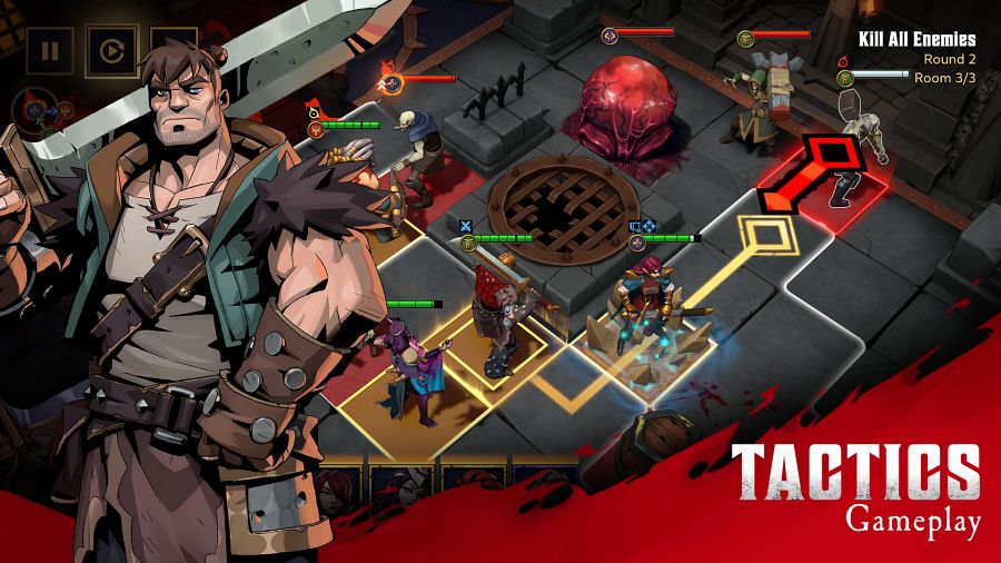 Grimguard Tactics เกมมือถือกลยุทธ์ในโลกดาร์กแฟนตาซี เปิดให้บริการบนสโตร์ไทยแล้ว 4 Grimguard Tactics Fantasy RPG Pre Register Launches