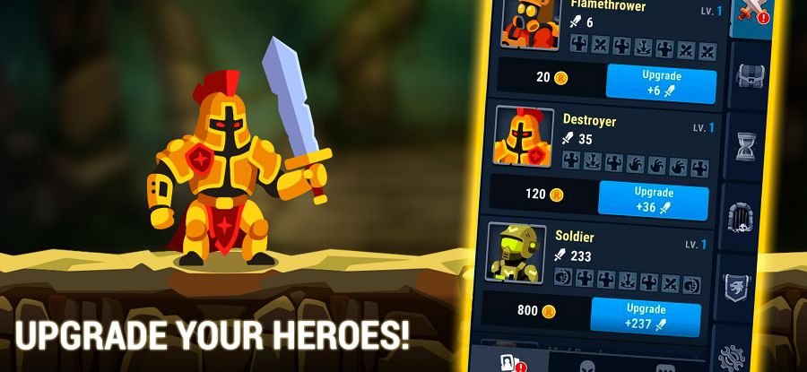 Monster Crush เกมมือถือ Idle RPG รวมทีมฮีโร่กำจัดปีศาจ! 7 Monster Crush: RPG Idle Merge Launched