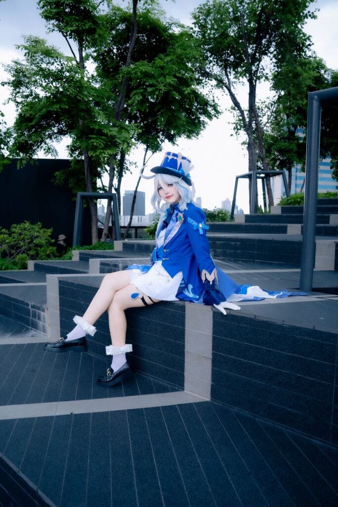 ผลงานการแต่งคอสเพลย์เป็น Furina จาก Genshin Impact ฝีมือคุณซี 8 Furina Genshin Impact Cosplay by Cee