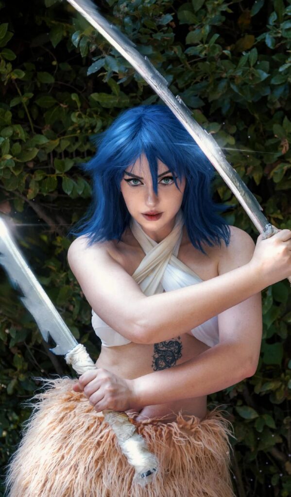 คอสเพลย์ Inosuke จากดาบพิฆาตอสูร เวอร์ชั่นสาวเท่ 2 Inosuke Demon Slayer Cosplay by EvieEstenzia1
