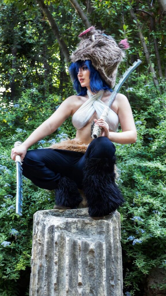 คอสเพลย์ Inosuke จากดาบพิฆาตอสูร เวอร์ชั่นสาวเท่ 5 Inosuke Demon Slayer Cosplay by EvieEstenzia1