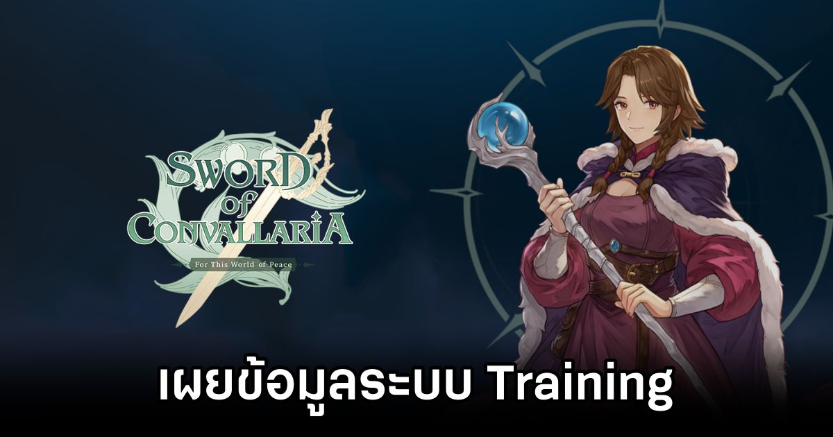 เผยระบบ Training ใน Sword of Convallaria 1 Training Sword of Convallaria Guide