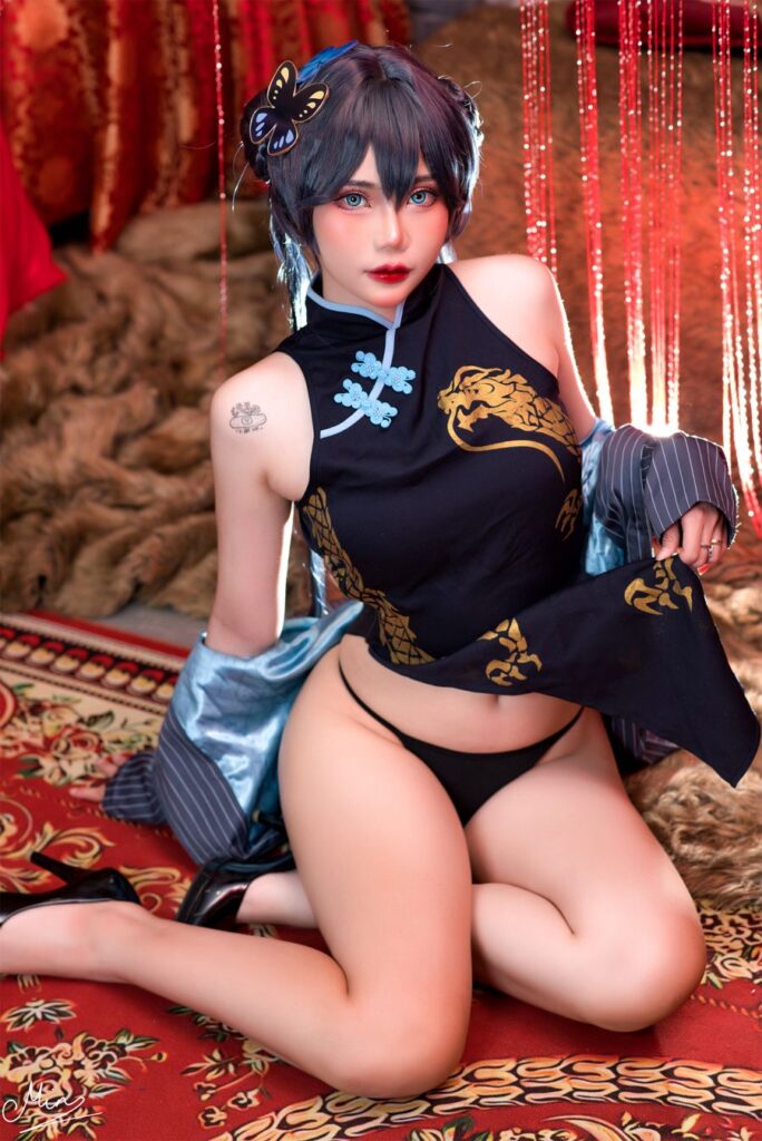 Mimmissu โชว์การแต่งคอสเพลย์เป็น Kisaki จาก Blue Archive 5 Kisaki Blue Archive Cosplay by Mimmissu