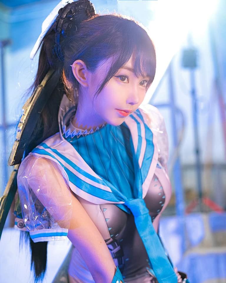 นางแบบสาวเกาหลีแปลงโฉมเป็น Eve จาก Stellar Blade 6 Eve Stellar Blade Cosplay by Zoe So
