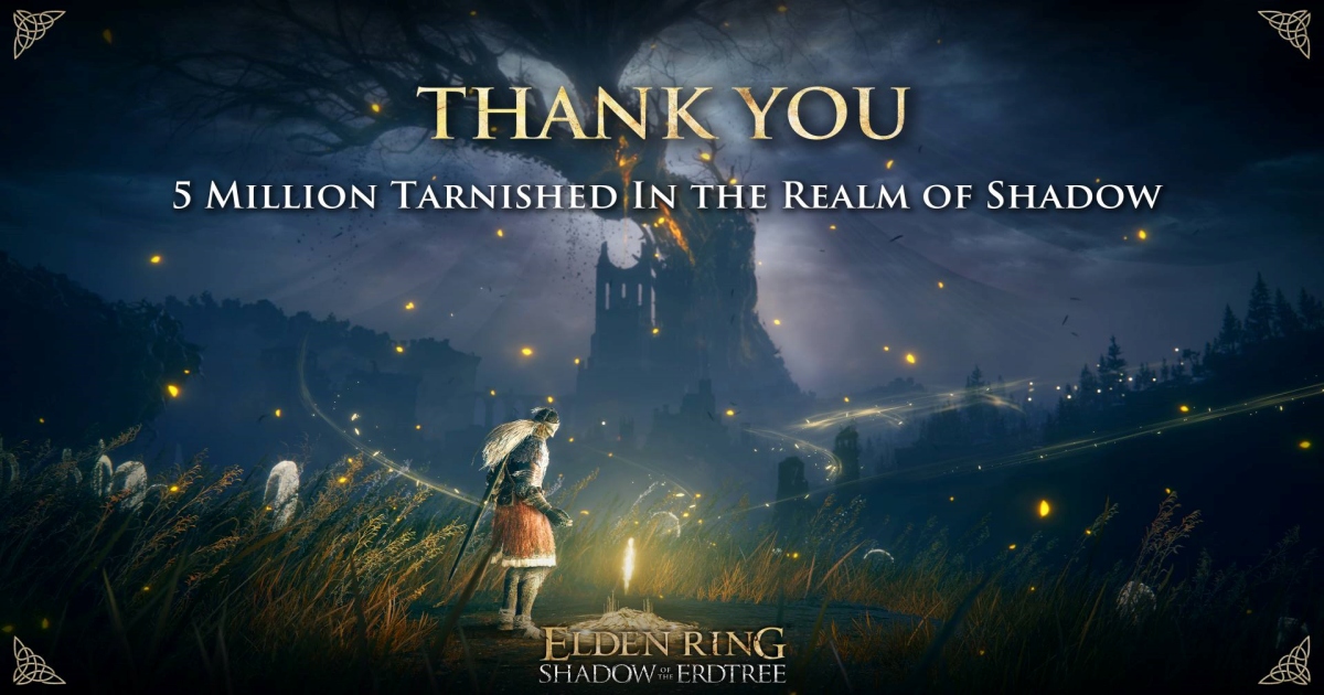 ELDEN RING™ Shadow of the Erdtree – ทำยอดจำหน่ายกว่า 5 ล้านชุดทั่วโลกภายใน 3 วัน! 1 ELDEN RING™ Shadow of the Erdtree – ทำยอดจำหน่ายกว่า 5 ล้านชุดทั่วโลกภายใน 3 วัน!