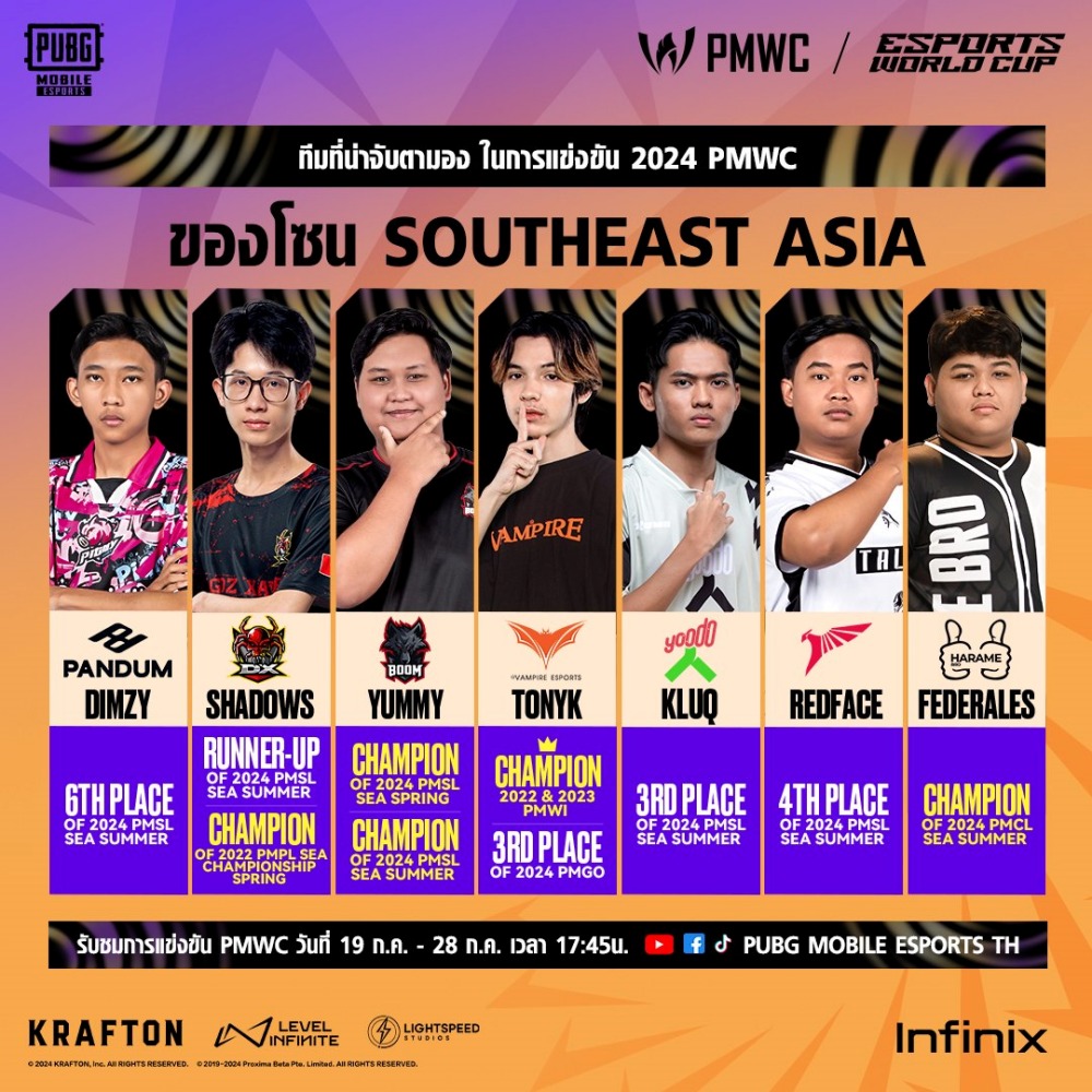 Vampire Esports เตรียมพร้อมสู่ 2024 PUBG MOBILE Esports World Cup 6 Vampire Esports เตรียมพร้อมสู่ 2024 PUBG MOBILE Esports World Cup