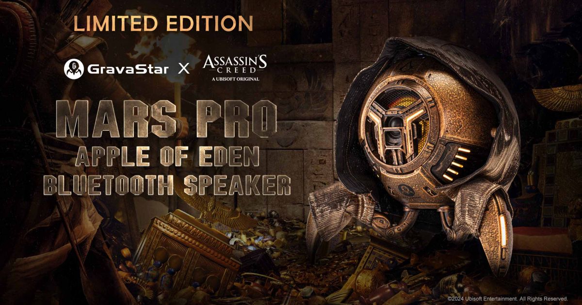 อาร์ทีบีฯ ส่ง "GRAVASTAR MARS PRO – ASSASSIN'S CREED APPLE OF EDEN" ลำโพงบลูทูธรุ่น Limited Edition ที่เพ้นท์ด้วยมือ 1 อาร์ทีบีฯ ส่ง "GRAVASTAR MARS PRO – ASSASSIN'S CREED APPLE OF EDEN" ลำโพงบลูทูธรุ่น Limited Edition ที่เพ้นท์ด้วยมือ