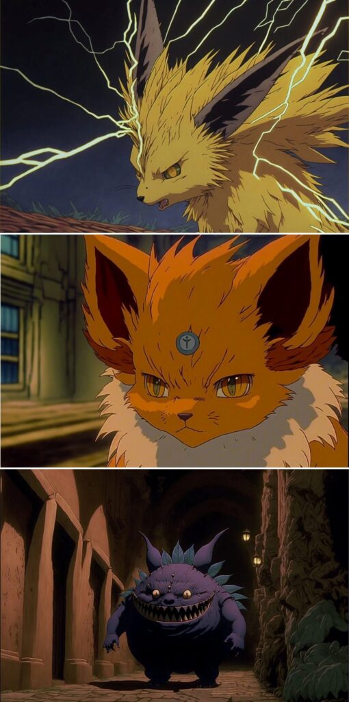 แฟนอาร์ต Pokémon ในลายเส้นแบบสตูดิโอจิบลิ