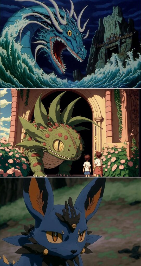 แฟนอาร์ต Pokémon ในลายเส้นแบบสตูดิโอจิบลิ