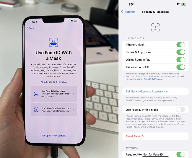 Apple อาจเปิดให้ใช้งาน Face ID ในขณะที่ใส่หน้ากากได้ 2 Apple อาจเปิดให้ใช้งาน Face ID ในขณะที่ใส่หน้ากากได้