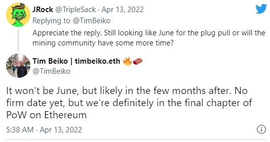 Ethereum ยังคงไม่พร้อมสำหรับการเปลี่ยนไปเป็น PoS