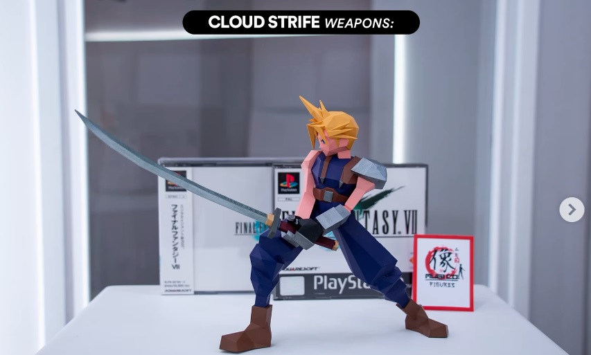 แฟนเกมสร้างโมเดลอาวุธของ Cloud จาก FFVII ดั้งเดิมที่เหมือนกับเกมเป๊ะ ๆ 2 แฟนเกมสร้างโมเดลอาวุธของ Cloud จาก FFVII ดั้งเดิมที่เหมือนกับเกมเป๊ะ ๆ