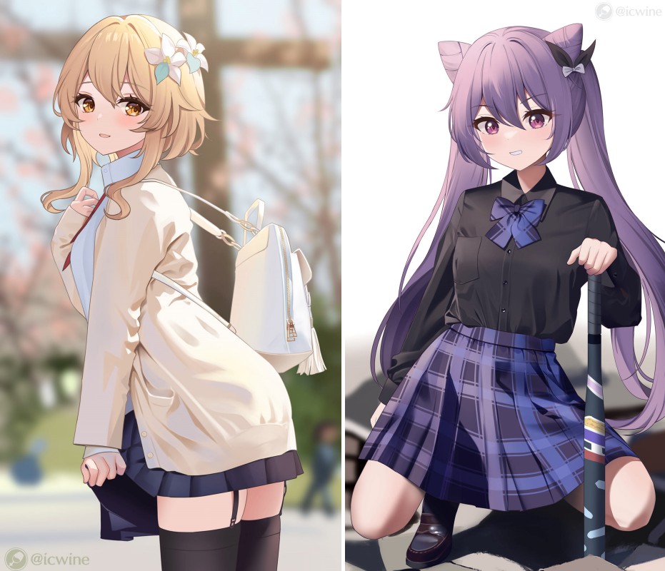 แฟนอาร์ตสาว ๆ ใน Genshin Impact ใส่ชุดนักเรียนไปโรงเรียน 5 แฟนอาร์ตสาว ๆ ใน Genshin Impact ใส่ชุดนักเรียนไปโรงเรียน