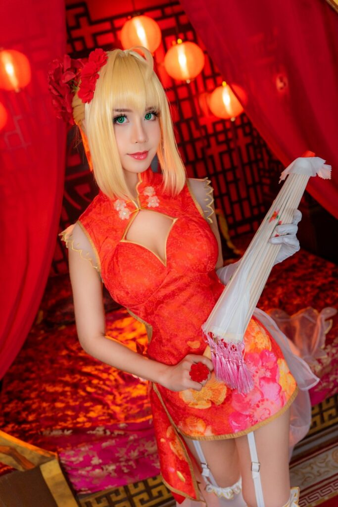 คุณโอปอล์ แปลงโฉมเป็น Nero จาก FGO เวอร์ชั่นตรุษจีนได้สวยแซ่บสะท้านใจ