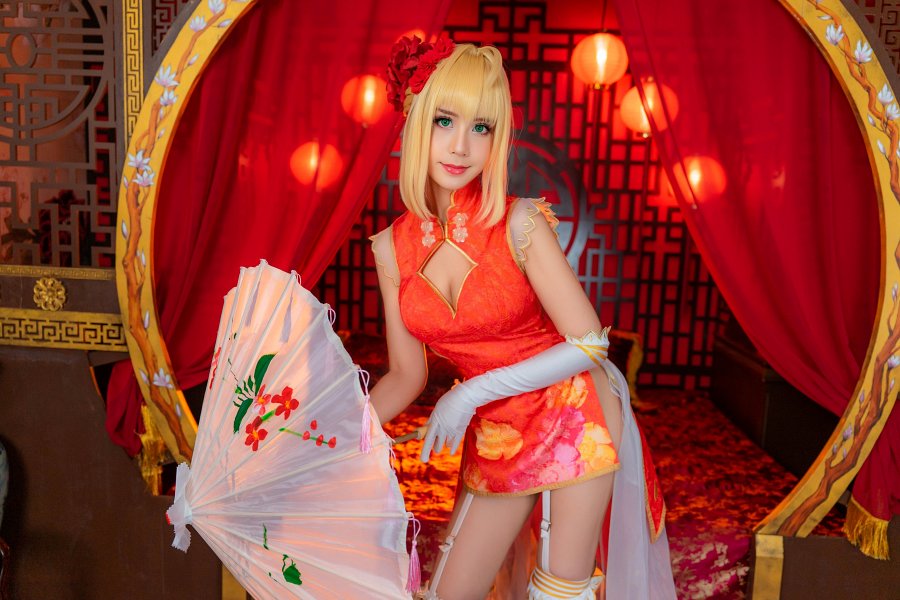 คุณโอปอล์ แปลงโฉมเป็น Nero จาก FGO เวอร์ชั่นตรุษจีนได้สวยแซ่บสะท้านใจ