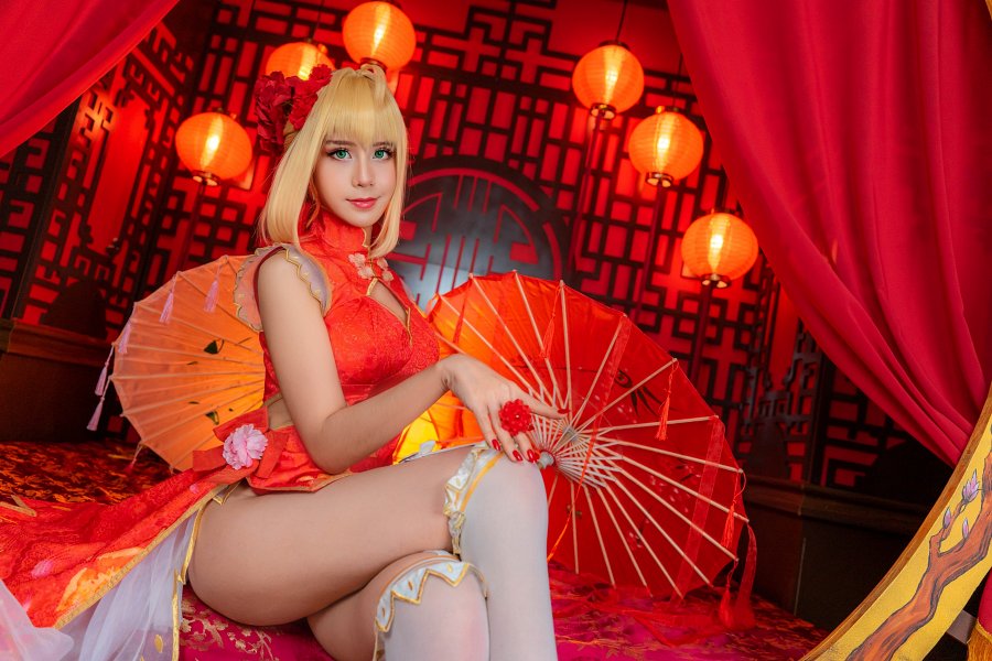 คุณโอปอล์ แปลงโฉมเป็น Nero จาก FGO เวอร์ชั่นตรุษจีนได้สวยแซ่บสะท้านใจ