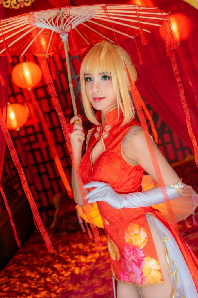 คุณโอปอล์ แปลงโฉมเป็น Nero จาก FGO เวอร์ชั่นตรุษจีนได้สวยแซ่บสะท้านใจ