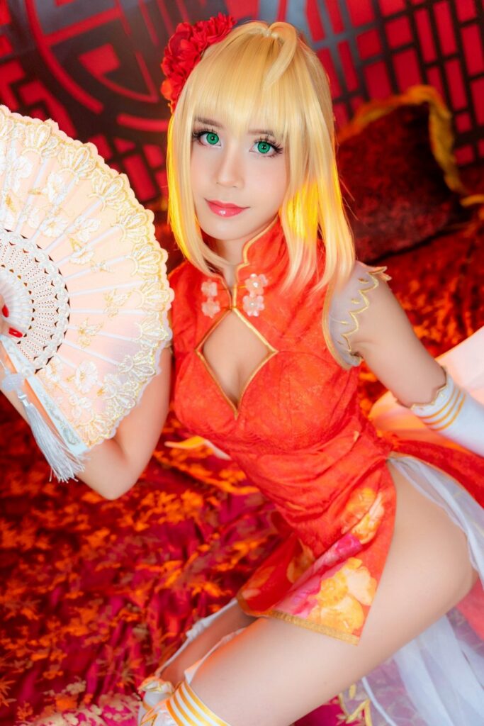 คุณโอปอล์ แปลงโฉมเป็น Nero จาก FGO เวอร์ชั่นตรุษจีนได้สวยแซ่บสะท้านใจ
