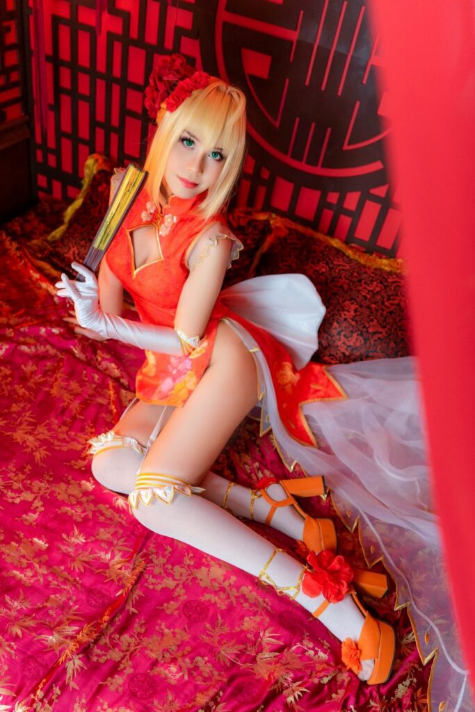 คุณโอปอล์ แปลงโฉมเป็น Nero จาก FGO เวอร์ชั่นตรุษจีนได้สวยแซ่บสะท้านใจ