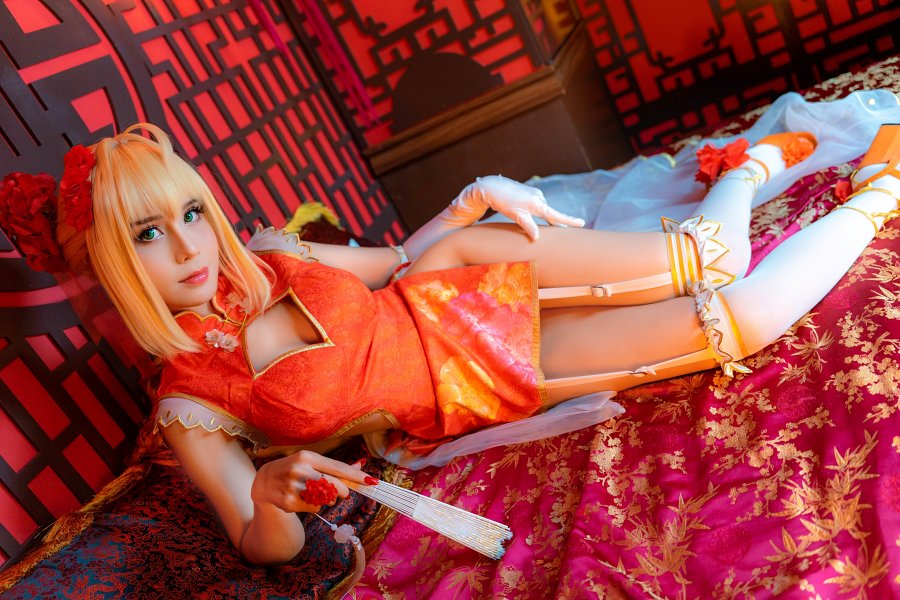 คุณโอปอล์ แปลงโฉมเป็น Nero จาก FGO เวอร์ชั่นตรุษจีนได้สวยแซ่บสะท้านใจ