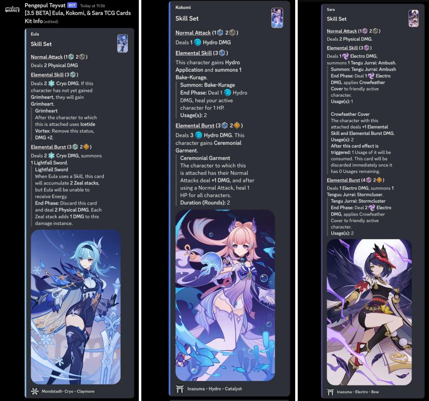 หลุดข้อมูลการ์ด Genshin Impact ที่จะเพิ่มเข้ามาภายในเกม 2 หลุดข้อมูลการ์ด Genshin Impact ที่จะเพิ่มเข้ามาภายในเกม
