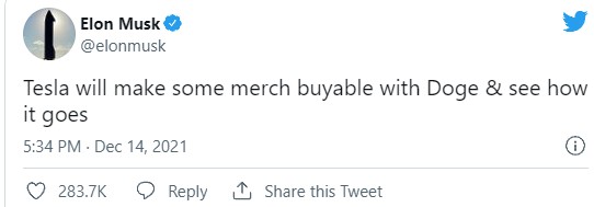 ยอดนักปั่น ! มูลค่าเหรียญ Doge พุ่งขึ้นหลังการเคลื่อนไหวของ Elon Musk 2 ยอดนักปั่น ! มูลค่าเหรียญ Doge พุ่งขึ้นหลังการเคลื่อนไหวของ Elon Musk
