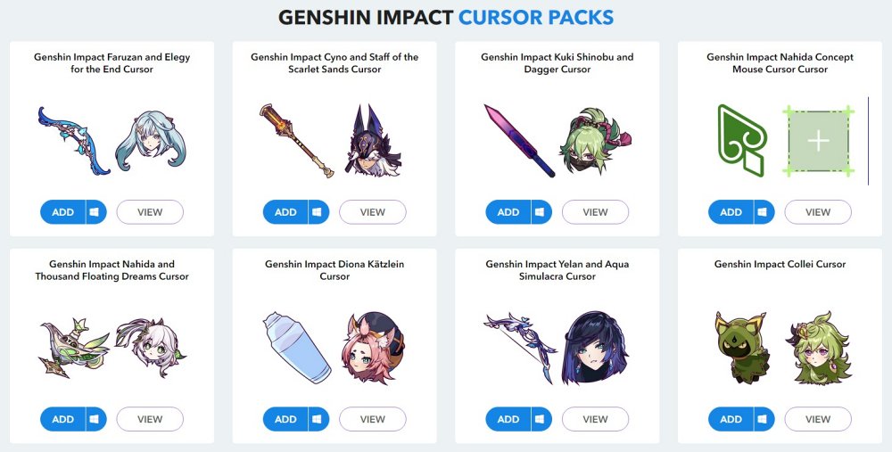 เปลี่ยน Cursor ของเมาส์บน Chrome ให้กลายเป็นอาวุธแบบ Genshin Impact