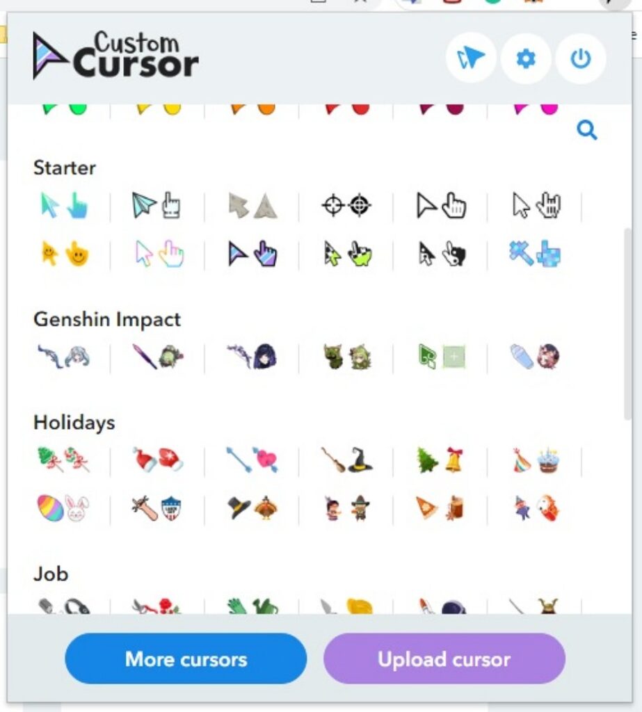 เปลี่ยน Cursor ของเมาส์บน Chrome ให้กลายเป็นอาวุธแบบ Genshin Impact