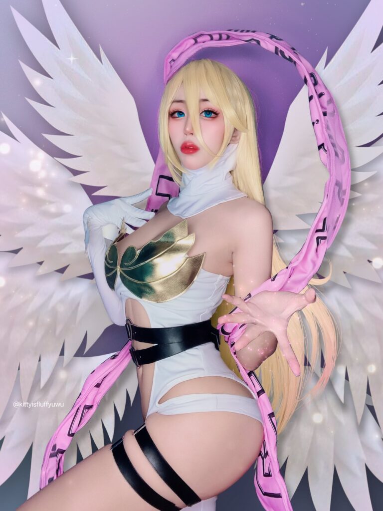 คุณคิตตี้ Evolution กลายเป็น Angewomon จาก Digimon! 2 คุณคิตตี้ Evolution กลายเป็น Angewomon จาก Digimon!