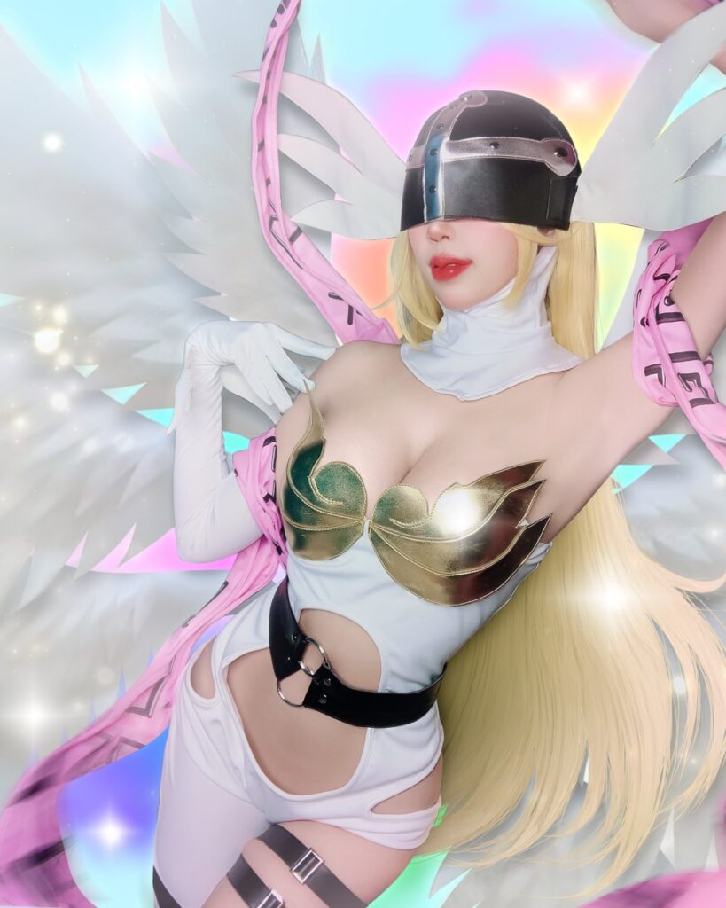 คุณคิตตี้ Evolution กลายเป็น Angewomon จาก Digimon! 3 คุณคิตตี้ Evolution กลายเป็น Angewomon จาก Digimon!