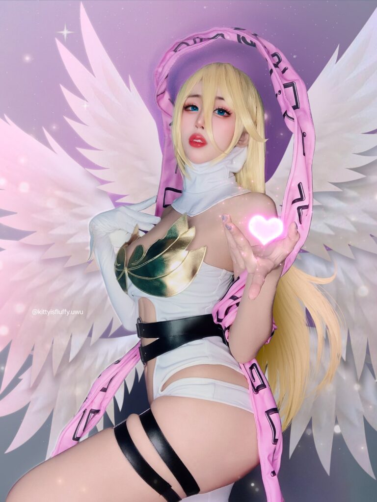 คุณคิตตี้ Evolution กลายเป็น Angewomon จาก Digimon! 6 คุณคิตตี้ Evolution กลายเป็น Angewomon จาก Digimon!