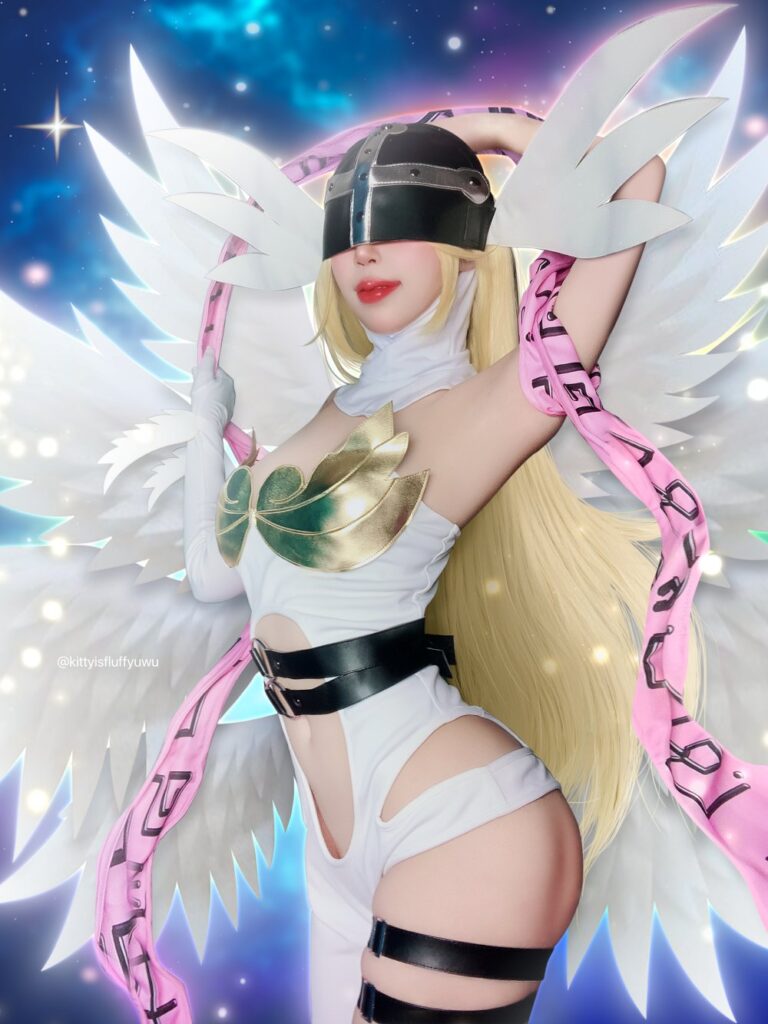 คุณคิตตี้ Evolution กลายเป็น Angewomon จาก Digimon! 8 คุณคิตตี้ Evolution กลายเป็น Angewomon จาก Digimon!