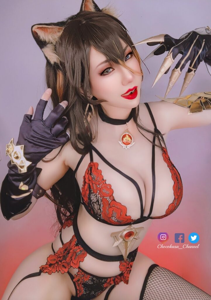 คอสเพลเยอร์สาวไทย แปลงโฉมเป็น Dehya จาก Genshin Impact ได้เซ็กซี่เกินต้าน 4 คอสเพลเยอร์สาวไทย แปลงโฉมเป็น Dehya จาก Genshin Impact ได้เซ็กซี่เกินต้าน