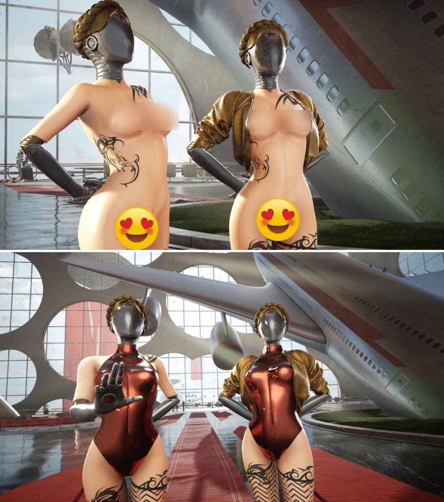 ม็อด Atomic Heart เปลี่ยนผิวหนังของคู่แฝดแอนดรอยด์ให้เหมือนมนุษย์ 2 ม็อด Atomic Heart เปลี่ยนผิวหนังของคู่แฝดแอนดรอยด์ให้เหมือนมนุษย์