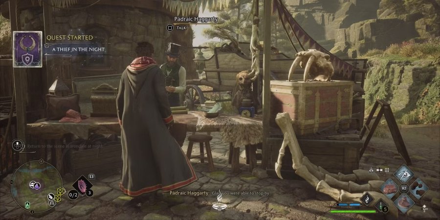 Hogwarts Legacy - วิธีการทำไซด์เควส A Thief in the Night