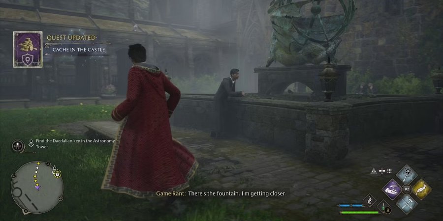 Hogwarts Legacy - วิธีการทำไซด์เควส Cache in the Castle 3 Hogwarts Legacy - วิธีการทำไซด์เควส Cache in the Castle