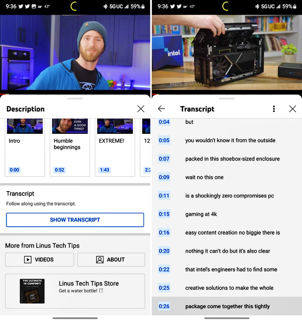YouTube เพิ่มฟีเจอร์ Transcript ให้กับผู้ใช้งาน Android บางส่วน 2 YouTube เพิ่มฟีเจอร์ Transcript ให้กับผู้ใช้งาน Android บางส่วน