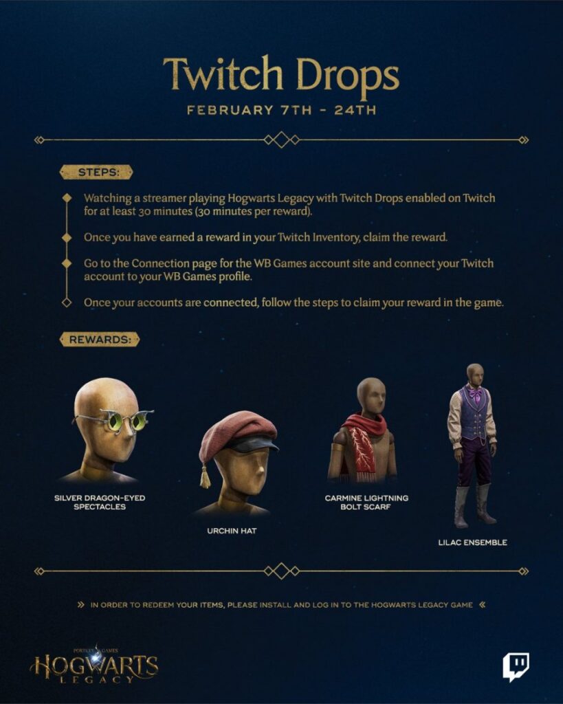 Avalanche Software จับมือ Twitch แจกไอเทม Hogwarts Legacy ฟรี 2 Avalanche Software จับมือ Twitch แจกไอเทม Hogwarts Legacy ฟรี