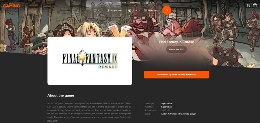 Final Fantasy IX Remake ขึ้นหน้าร้านค้าเตรียมขายปีนี้ 2 Final Fantasy IX Remake ขึ้นหน้าร้านค้าเตรียมขายปีนี้